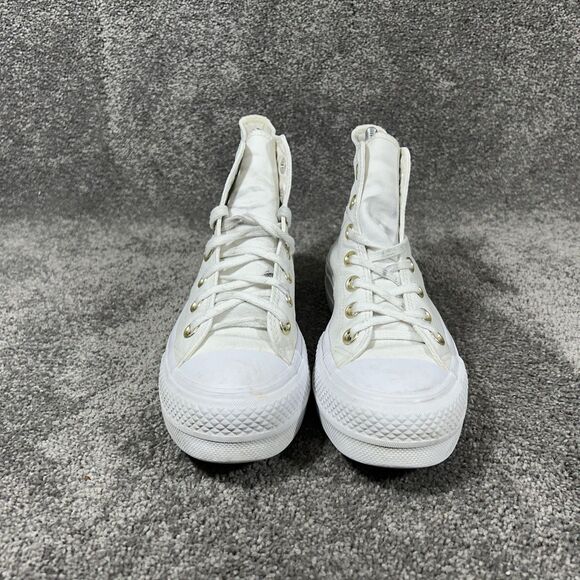 Converse Chuck Taylor All Star Lift Women’s Sz 6 White Skate Platform Shoes Used - Picture 3 of 13